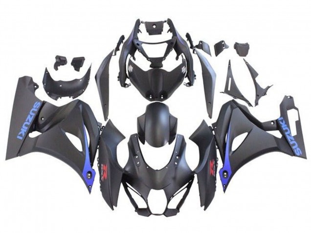 2017-2024 Suzuki GSXR1000 Motorcycle Fairings - Matte Black Blue Canada for Sale