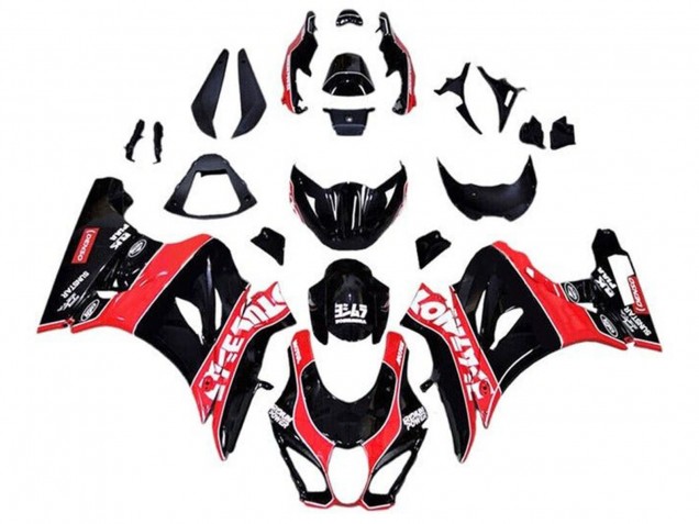 2017-2024 Suzuki GSXR1000 Motorcycle Fairings - Glossy Black Red White Pinstripe Canada for Sale