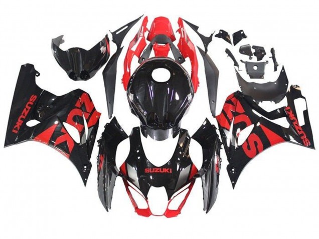 2017-2024 Suzuki GSXR1000 Motorcycle Fairings - Black Red Canada for Sale