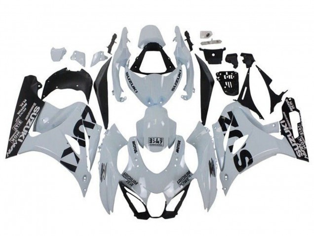 2017-2024 Suzuki GSXR1000 Motorcycle Fairings - White Black Canada for Sale