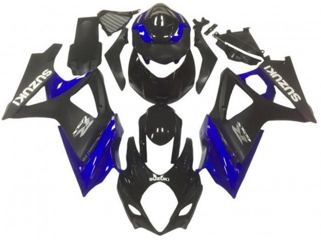 2007-2008 Suzuki GSXR 1000 Motorcycle Fairings - Glossy Black Matte Black Blue Grey Canada for Sale