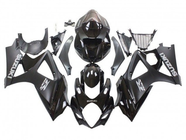 2007-2008 Suzuki GSXR 1000 Motorcycle Fairings - Glossy Black Matte Black Grey Canada for Sale
