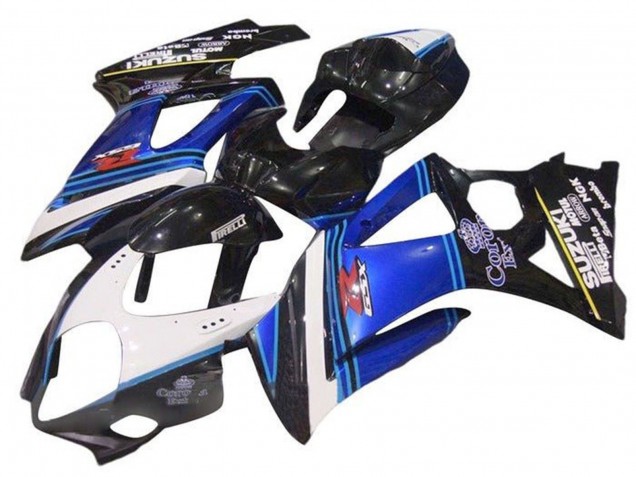 2007-2008 Suzuki GSXR 1000 Motorcycle Fairings - White Blue Black Corona Canada for Sale