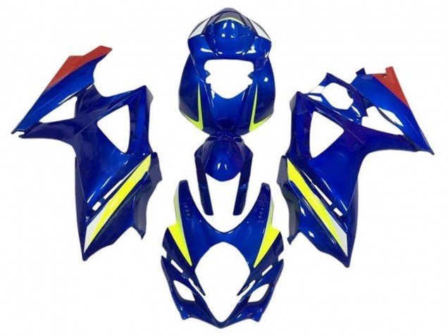 2007-2008 Suzuki GSXR 1000 Motorcycle Fairings - Blue Yellow Red Canada for Sale