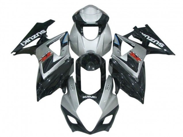 2007-2008 Suzuki GSXR 1000 Motorcycle Fairings - Grey Glossy Black Red White Canada for Sale