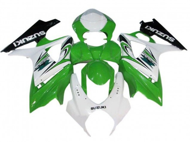 2007-2008 Suzuki GSXR 1000 Motorcycle Fairing - White Green Black Canada for Sale