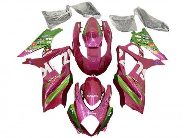 2007-2008 Suzuki GSXR 1000 Motorcycle Fairings - Pink Green White Canada for Sale