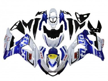 2009-2016 Suzuki GSXR 1000 Motorcycle Fairings - White Blue Yellow Black Tyco Canada for Sale