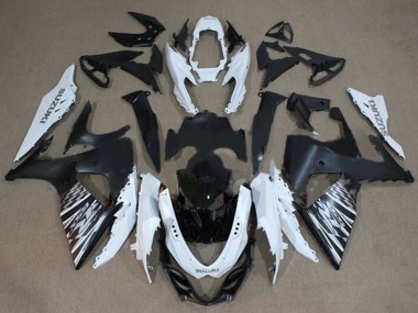 2009-2016 Suzuki GSXR 1000 Motorcycle Fairings - White Black Silver Checker Canada for Sale