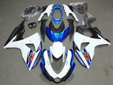 2009-2016 Suzuki GSXR 1000 Bike Fairings - White Blue Black Canada for Sale