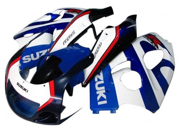 1996-2000 Suzuki GSXR 600 / GSXR 750 Motorcycle Fairings - Blue White Dark Blue Red Canada for Sale
