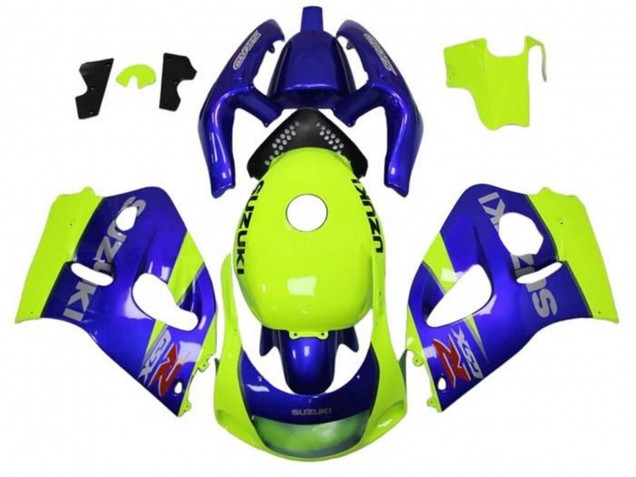 1996-2000 Suzuki GSXR 600 / GSXR 750 Motorcycle Fairings - Blue Yellow Canada for Sale