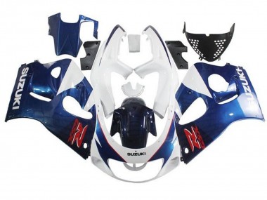 1996-2000 Suzuki GSXR 600 / GSXR 750 Motorcycle Fairings - White Blue Red Canada for Sale