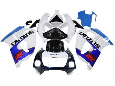 1996-2000 Suzuki GSXR 600 / GSXR 750 Motorcycle Fairings - White Triple Blue Black Red Canada for Sale