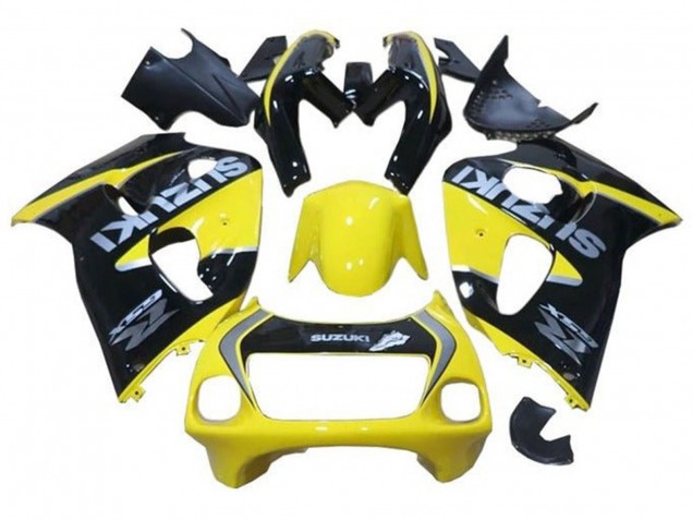 1996-2000 Suzuki GSXR 600 / GSXR 750 Motorcycle Fairings - Yellow Black Silver Canada for Sale