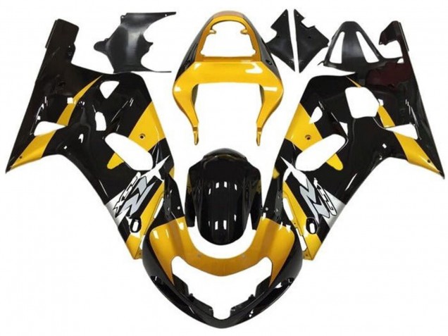 2001-2003 Suzuki GSXR 600 / GSXR 750 Motorcycle Fairings - Yellow Silver Glossy Black Canada for Sale