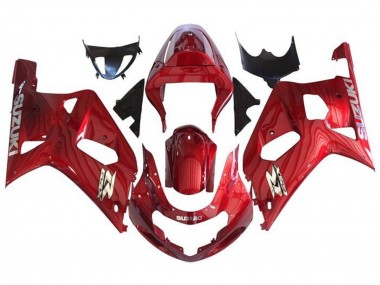 2001-2003 Suzuki GSXR 600 / GSXR 750 Motorcycle Fairings - Red Chrome Canada for Sale