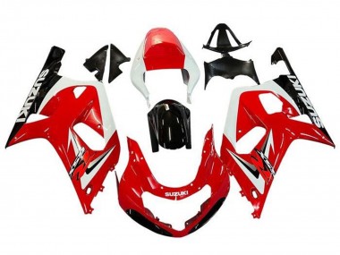 2001-2003 Suzuki GSXR 600 / GSXR 750 Motorcycle Fairings - Red White Glossy Black Canada for Sale