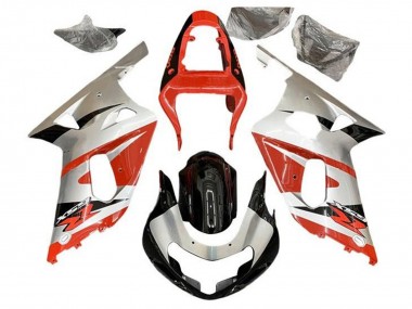 2001-2003 Suzuki GSXR 600 / GSXR 750 Motorcycle Fairings - Silver Red Glossy Black Canada for Sale