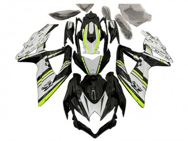 2008-2010 Suzuki GSXR 600 / GSXR 750 Motorcycle Fairings - White Green Glossy Black Canada for Sale