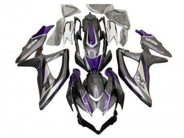 2008-2010 Suzuki GSXR 600 / GSXR 750 Motorcycle Fairings - Silver Grey Purple Canada for Sale