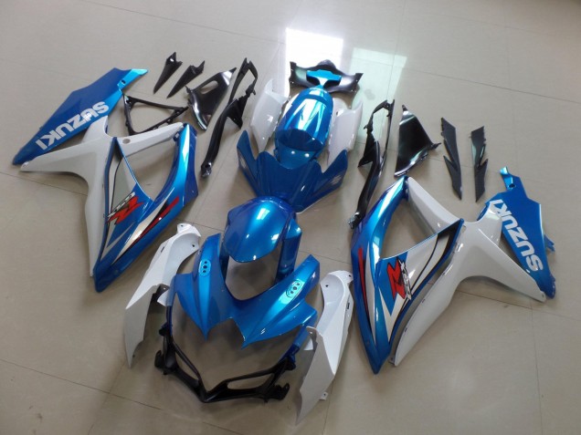 2008-2010 Suzuki GSXR 600 / GSXR 750 Motorcycle Fairing - White Light Blue Red Canada for Sale
