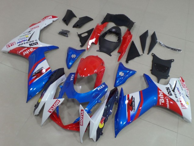 2011-2024 Suzuki GSXR 600 / GSXR 750 Motorcycle Fairings - Blue Red White Canada for Sale