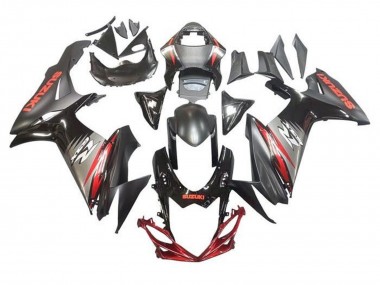 2011-2024 Suzuki GSXR 600 / GSXR 750 Motorcycle Fairings - Black Grey Red Canada for Sale