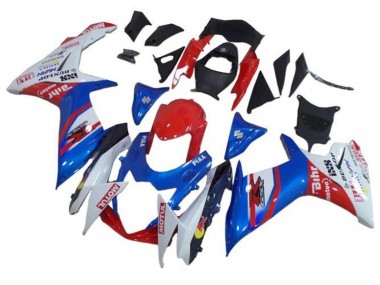 2011-2024 Suzuki GSXR 600 / GSXR 750 Motorcycle Fairings - Blue White Red Motul Canada for Sale