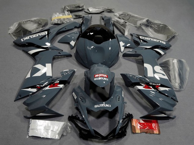 2011-2024 Suzuki GSXR 600 / GSXR 750 Motorcycle Fairings - Dark Nardo Grey White Black Red Motul Canada for Sale