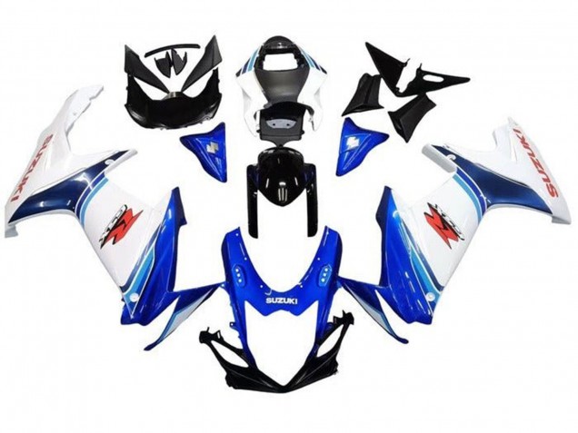 2011-2024 Suzuki GSXR 600 / GSXR 750 Motorcycle Fairings - White Blue Glossy Black Red Canada for Sale