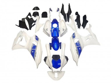 2021-2024 Yamaha YZF R7 Motorcycle Fairings - White Blue Stripe Canada for Sale