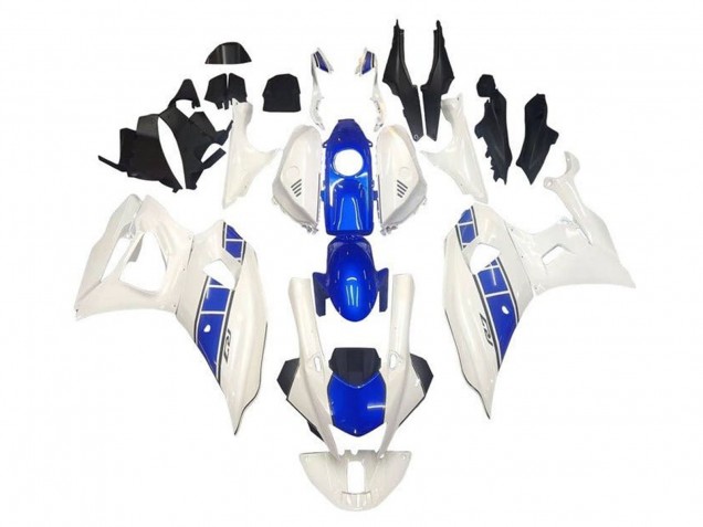 2021-2024 Yamaha YZF R7 Motorcycle Fairings - White Blue Stripe Canada for Sale