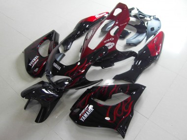 1997-2007 Yamaha YZF 1000R Thunderace Motorcycle Fairings - Black White Red Flame Canada for Sale