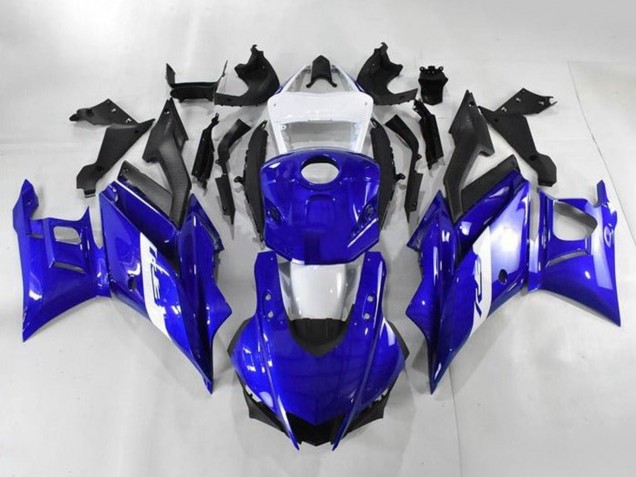 2019-2021 Yamaha YZF R3/R25 Motorcycle Fairings - White Blue Matte Black Canada for Sale