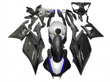 2022-2024 Yamaha YZF R3/R25 Motorcycle Fairings - Silver Blue Black Carbon Fiber Style Canada for Sale
