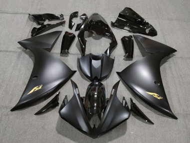 2009-2011 Yamaha YZF 1000 R1 Motorcycle Fairings - Glossy Black Matte Black Gold Canada for Sale
