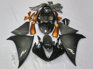 2009-2011 Yamaha YZF 1000 R1 Motorcycle Fairings - Glossy Black Matte Black Orange Canada for Sale