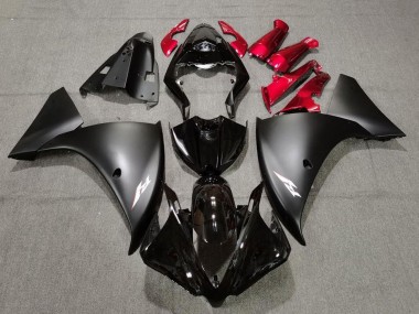 2009-2011 Yamaha YZF 1000 R1 Motorcycle Fairings - Glossy Black Matte Black Red Canada for Sale