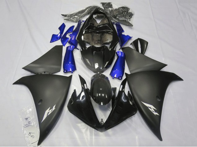2009-2011 Yamaha YZF 1000 R1 Motorcycle Fairings - Glossy Black Matte Black Blue Canada for Sale
