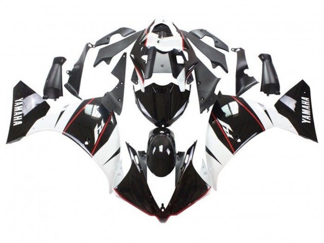 2009-2011 Yamaha YZF 1000 R1 Motorcycle Fairings - White Black Red Stripe Canada for Sale