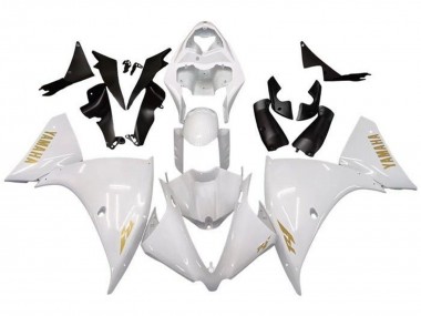 2009-2011 Yamaha YZF 1000 R1 Motorcycle Fairings - White Gold Decal Canada for Sale