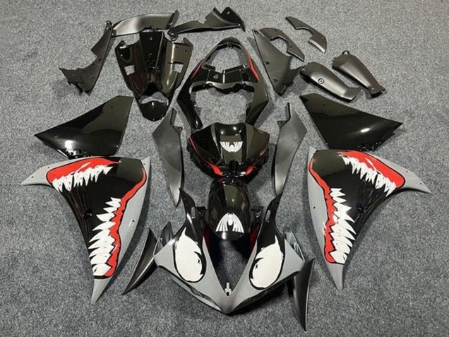 2009-2011 Yamaha YZF 1000 R1 Motorcycle Fairings - Grey Black Red White Shark Canada for Sale