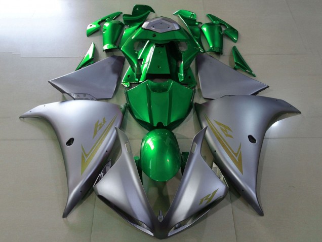 2009-2011 Yamaha YZF 1000 R1 Motorcycle Fairings - Silver Green Canada for Sale