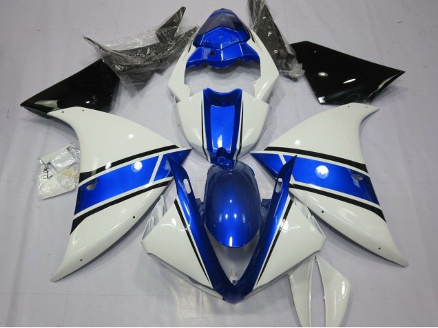 2009-2011 Yamaha YZF 1000 R1 Motorcycle Fairings - White Blue Black Canada for Sale