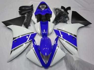 2009-2011 Yamaha YZF 1000 R1 Motorcycle Fairings - White Blue Silver Matte Black Canada for Sale