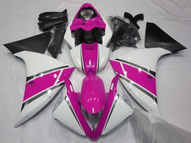 2009-2011 Yamaha YZF 1000 R1 Motorcycle Fairings - White Pink Black Canada for Sale