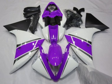 2009-2011 Yamaha YZF 1000 R1 Motorcycle Fairings - White Purple Black Canada for Sale