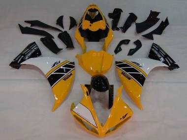 2009-2011 Yamaha YZF 1000 R1 Motorcycle Fairing - Yellow White Black Stripe Canada for Sale