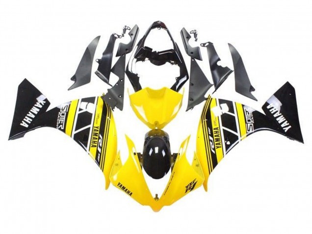 2009-2011 Yamaha YZF 1000 R1 Motorcycle Fairings - Yellow White Black Stripe Canada for Sale